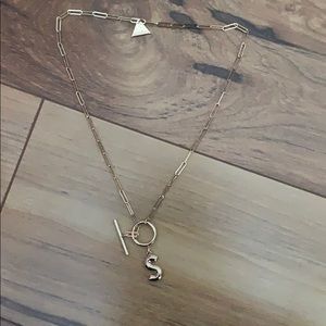 Anthropologie “S” necklace